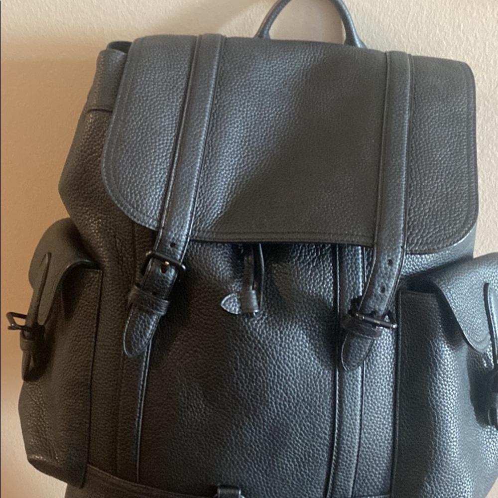 Coach leather backpack